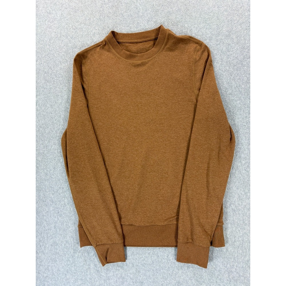 Vuori HALO Performance Crew Sweatshirt (Women's Small) Gold/Brown